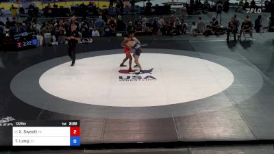 132 lbs Rnd Of 128 - Xander Sweatt, TX vs Travis Long, CO