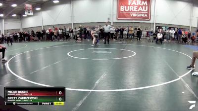 67 lbs Quarterfinal - Brett Zakrzewski, Ranger Wrestling Club vs Micah Burns, Ranger Wrestling Club