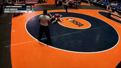 105 lbs Cons. Round 2 - Hope Donnamario, Berwyn-Cicero (Morton) vs Blair Grennan, Sterling (Newman Central Catholic)