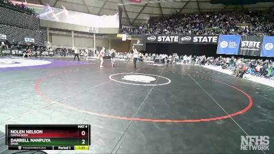 1A 132 lbs Quarterfinal - Darrell Nanpuya, Omak vs Nolen Nelson, Castle Rock