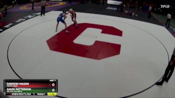 Semifinal - Gavin Patterson, Wilcox-Hildreth vs Dawson Mason, South Loup