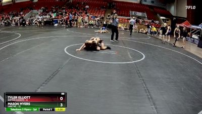 88 lbs Round 1 (6 Team) - Mason Myers, Lake WC vs Tyler Elliott, Dayton Bandits