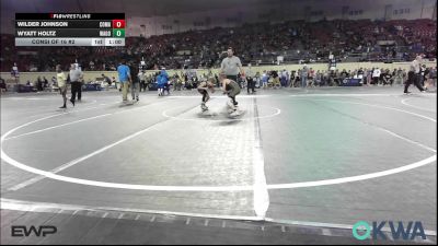 64 lbs Consi Of 16 #2 - Wilder Johnson, Comanche Takedown Club vs Wyatt Holtz, Wagoner Takedown Club
