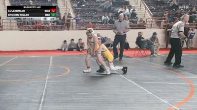 75_B lbs Consi Of 16 #1 - Cole Butler, Mount Pleasant vs Brooks Bellas, Armstrong
