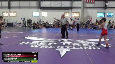 80 lbs Placement (4 Team) - Gennaro Calvani, RIVER CITY WRESTLING CLUB vs Cole Littman, GREAT NECK WC