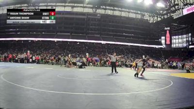 D2-157 lbs Cons. Round 1 - Tegun Thompson, DeWitt vs Antoine Shaw, Waterford Kettering