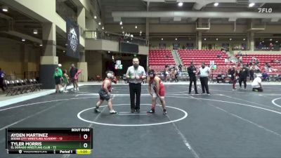 120 lbs Round 3 - Tyler Morris, El Dorado Wrestling Club vs Ayden Martinez, Dodge City Wrestling Academy