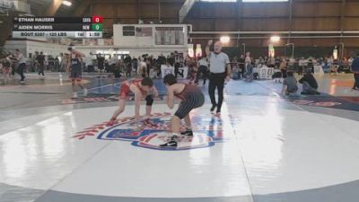 120 lbs Quarterfinal - Ethan Hauser, Savage Wrestling Academy vs Aiden Morris, New York Military Academy
