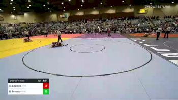 132 lbs Quarterfinal - Angelo Lozado, Jefferson vs Gunnar Myers, Mat Assassins