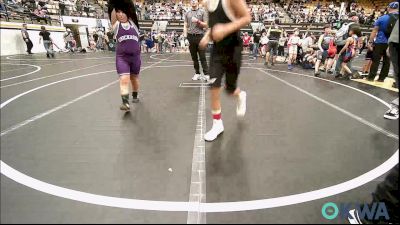 90 lbs Rr Rnd 3 - Cadyn Tate, Bridge Creek Youth Wrestling vs Finnlee Sales, Chickasha Youth Wrestling