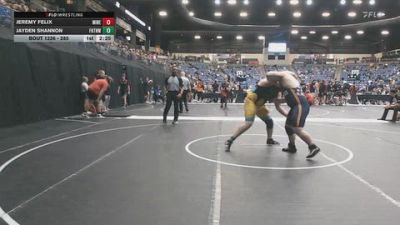 285 lbs Champ. Round 2 - Jeremy Felix, Midland (Neb.) vs Jayden Shannon, Fort Hays Tech Northwest