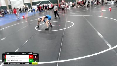 133 lbs Cons. Round 2 - Max McDaniel, Unattached vs Drew Lugafet, York (Neb.)