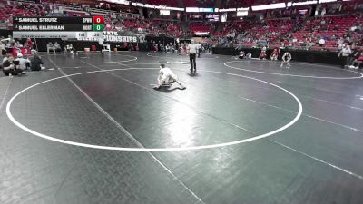 126 lbs Cons. Sub-quarters - Samuel Strutz, Sauk Prairie/Wisconsin Heights vs Samuel Ellerman, Hortonville