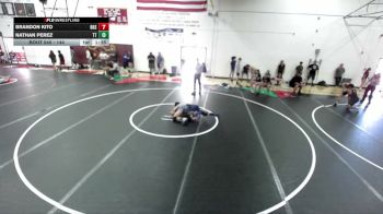 144 lbs Quarterfinal - Brandon Kito, Rowland High School vs Nathan Perez, Team Thunder