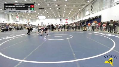 106 lbs Cons. Round 2 - Kaden Bush, Homer Wrestling Club vs Alexander Grovenger, Club Not Listed