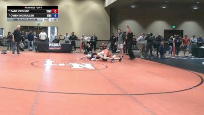 132 lbs 3rd Place Match - Zane Crouse, Team Nauman Wrestling Club vs Owen McMullen, Bishop McCort