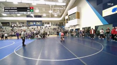 170 lbs Champ. Round 1 - Bret Hammond, Davis vs Kenzie Walred, Cedar Valley