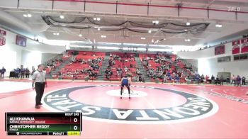 174 lbs Quarterfinal - Christopher Reddy, Ithaca vs Ali Khawaja, Nassau Community College