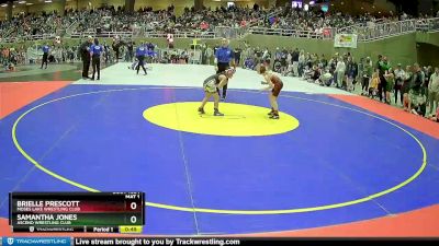 70 lbs Quarterfinal - Brielle Prescott, Moses Lake Wrestling Club vs Samantha Jones, Ascend Wrestling Club