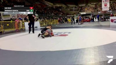 Intermediate Boys - 84 lbs Champ. Round 1 - Jeremiah Garcia, Total Kaos Wrestling Club vs Ian Ruiz