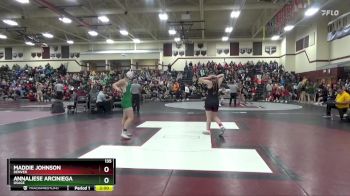 135 lbs Round 3 - Annaliese Arciniega, Osage vs Maddie Johnson, Denver