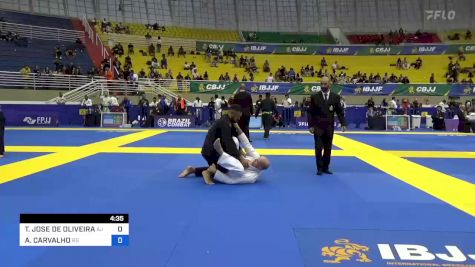 THIAGO JOSE DE OLIVEIRA vs ALISSON CARVALHO 2023 Brasileiro Jiu-Jitsu IBJJF