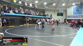 JV-2 lbs Round 3 - Sam Parsons, Williamsburg vs Kai Gibson, Grinnell