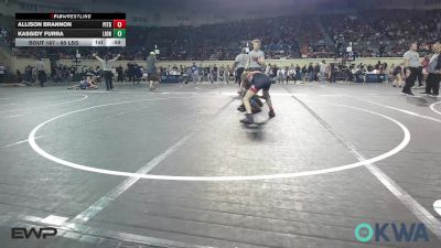 85 lbs 5th Place - Allison Brannon, Pitbull Wrestling Academy vs Kassidy Furra, Lions Wrestling Academy