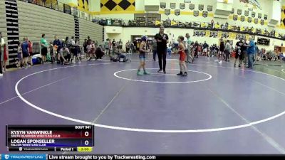 53 lbs Semifinal - Kysyn Vanwinkle, South Dearborn Wrestling Club vs Logan Sponseller, Falcon Wrestling Club