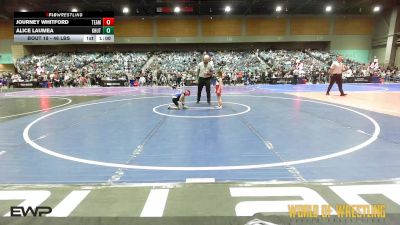 46 lbs Quarterfinal - Journey Whitford, TEAM PRIDE ACADEMY vs Alice Laumea, Khutulun