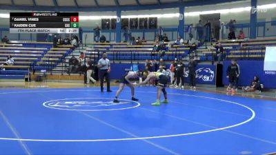 141 lbs 7th Place Match - Daniel Vines, Cloud County Community College vs Kaiden Cue, Carl Albert State