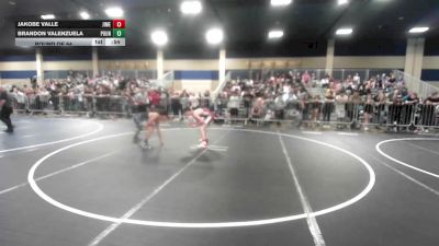 106 lbs Round Of 64 - JaKobe Valle, Jimenez Trained Academy vs Brandon Valenzuela, Pounders WC