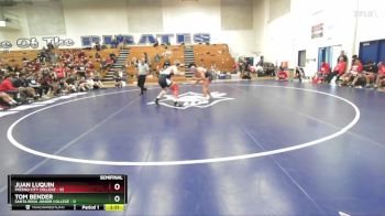 184 lbs Semis & 3rd Wb (16 Team) - Juan Luquin, Fresno City College vs Tom Bender, Santa Rosa Junior College