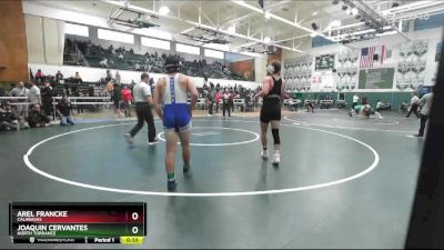 175 lbs Cons. Round 2 - Joaquin Cervantes, North Torrance vs Arel Francke, Calabasas