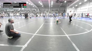 52 lbs Rr Rnd 2 - Alexander Schwarting, Mat Warriors PWC vs Malakai Evans, Ragin Raisins Fredonia ES