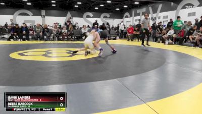 95 lbs Quarterfinals (8 Team) - Reese Babcock, California Black vs Gavin Lamers, Team Nazar Training Center