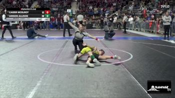 70 lbs 1st Place Match - Judson Allison, Bobcat WC vs Caizer McElroy, Garden City