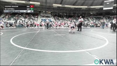 70 lbs Consi Of 16 #2 - Cooper Graham, Duncan Demon Wrestling vs MJ Cottrell, Harrah