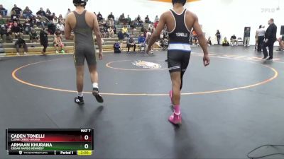 165-175 lbs Round 1 - Armaan Khurana, Cedar Rapids Kennedy vs Caden Tonelli, Clear Creek-Amana