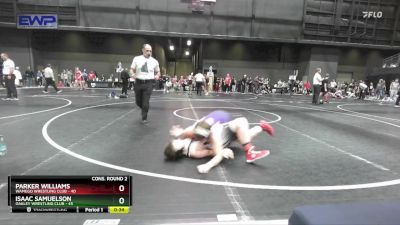 140 lbs Cons. Round 2 - Isaac Samuelson, Oakley Wrestling Club vs Parker Williams, Wamego Wrestling Club