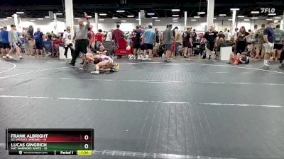 100 lbs Round 3 (6 Team) - Frank Albright, U2 Upstate Uprising vs Lucas Gingrich, Mat Warriors White