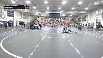 170 lbs 7th Place Match - Marissa Guerrero, El Rancho vs Hailey Aban, Rancho Cucamonga