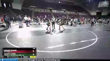 108 lbs Round 3 (10 Team) - Wyatt Cates, Pomona Elite/Wrecking Crew vs Bowen Baker, NE Titans