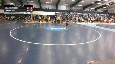 125 lbs Champ. Round 2 - Julian Zaragoza, Alvernia vs Xavier Diaz, New York University