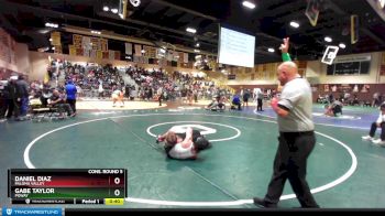 182 lbs Cons. Round 5 - Daniel Diaz, Paloma Valley vs Gabe Taylor, Poway