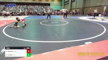 40 lbs Semifinal - Christopher Moreno, Hawkeye WC vs Attikus Tucker, GGB Ohio