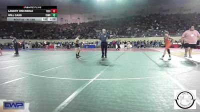 94 lbs Consi Of 32 #2 - Landry Weckerle, Tecumseh vs Will Cass, Pawhuska Huskies JH