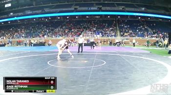 D3-126 lbs Cons. Round 3 - Gage Rothman, Blissfield HS vs Nolan Taranko, Whitehall HS