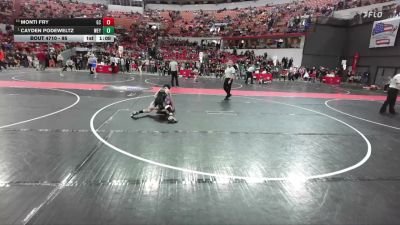 95 lbs Semifinal - Cayden Podeweltz, Weyauwega-Fremont vs Monti Fry, Glenwood City