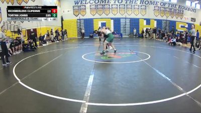 165 lbs Semifinals (8 Team) - Torynn Johns, Suwannee vs Richmerlens Cliferme, St. John Neumann